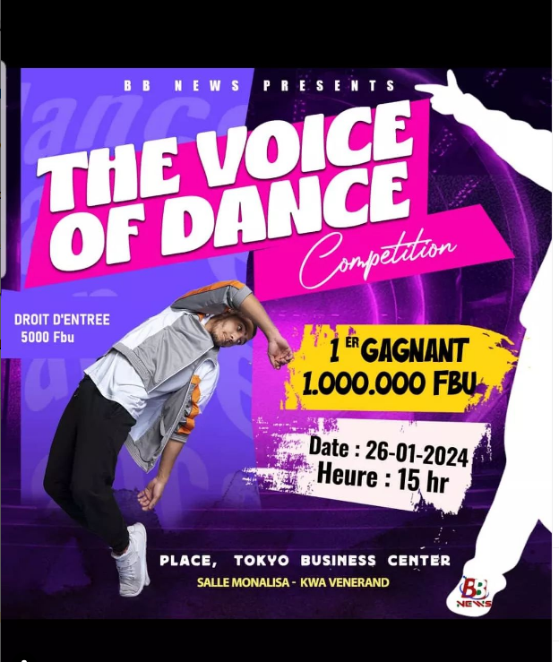 The Voice of Dance Competition,ihiganwa ry’akataraboneka mwateguriwe na BBNEWZ